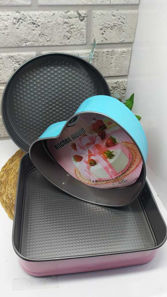Kelepçeli kek kalıbı 3 lü 